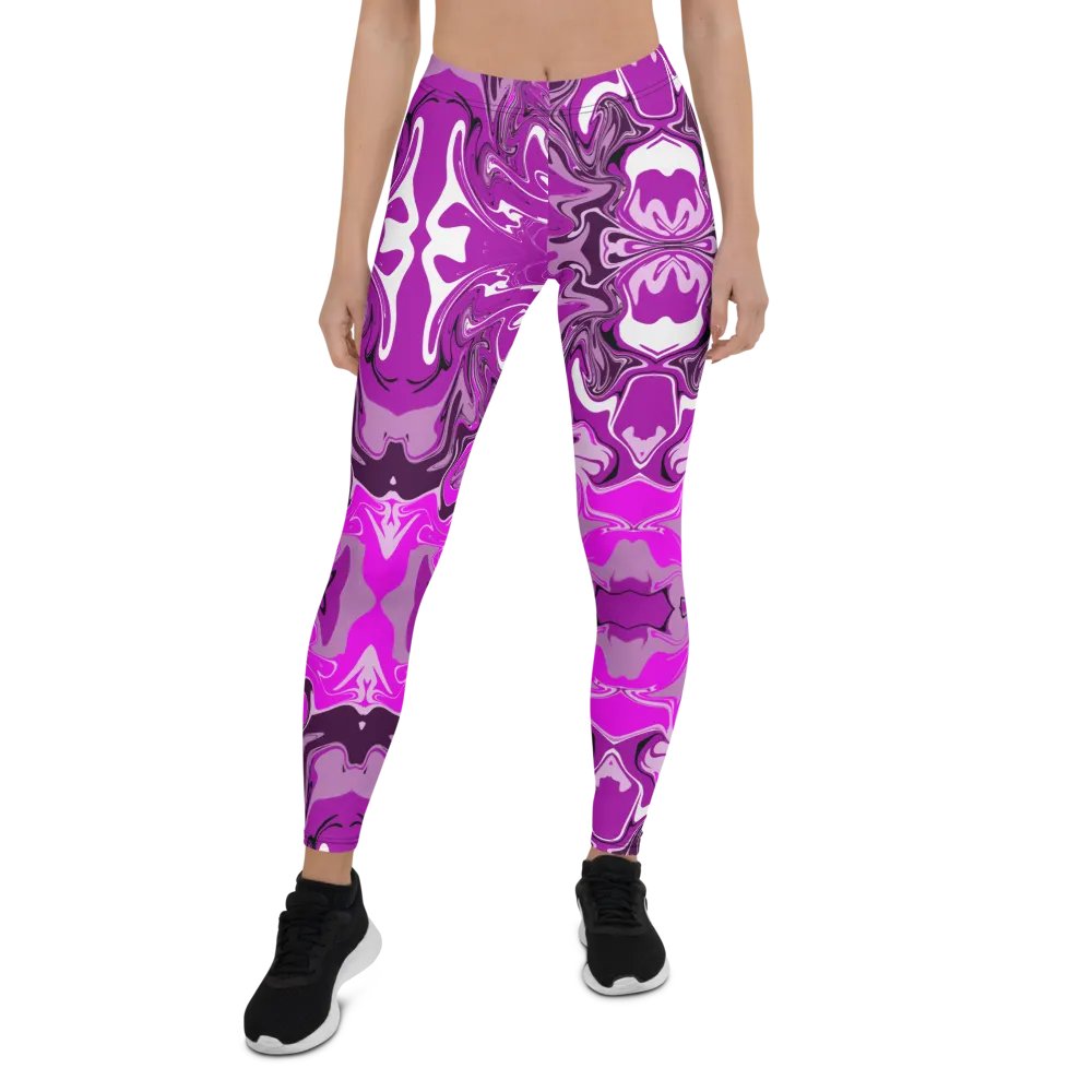 Pink Swirl All-Over Leggings product image (2)