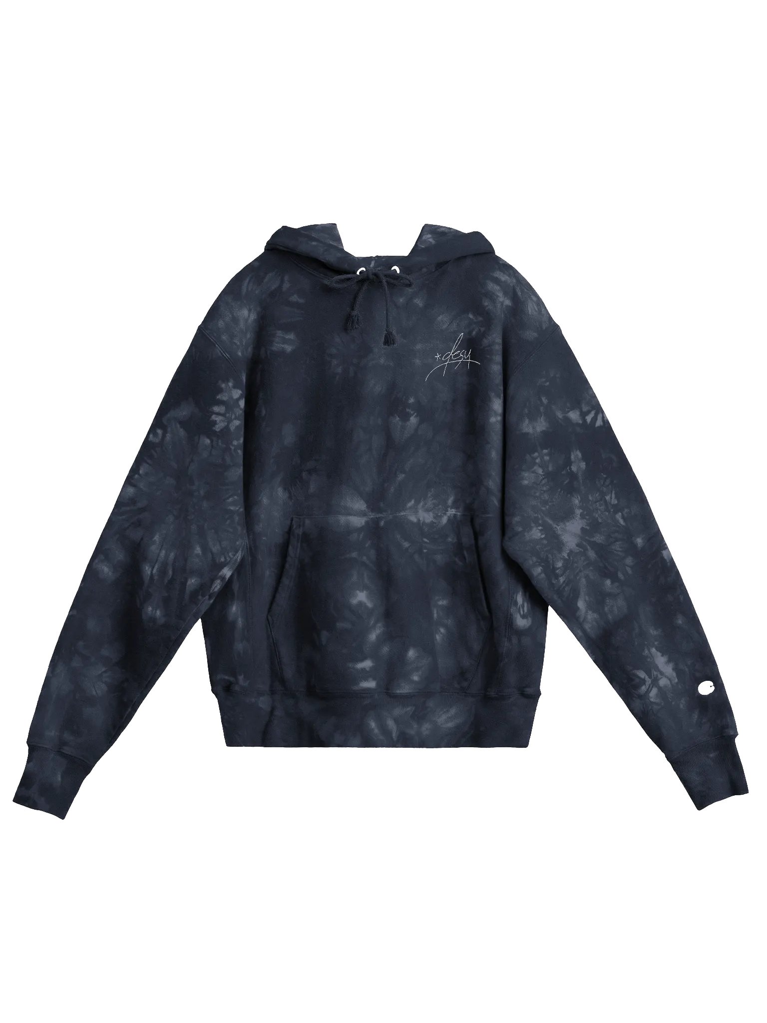 desu Star Logo Champion Tie Dye Hoodie product image (1)