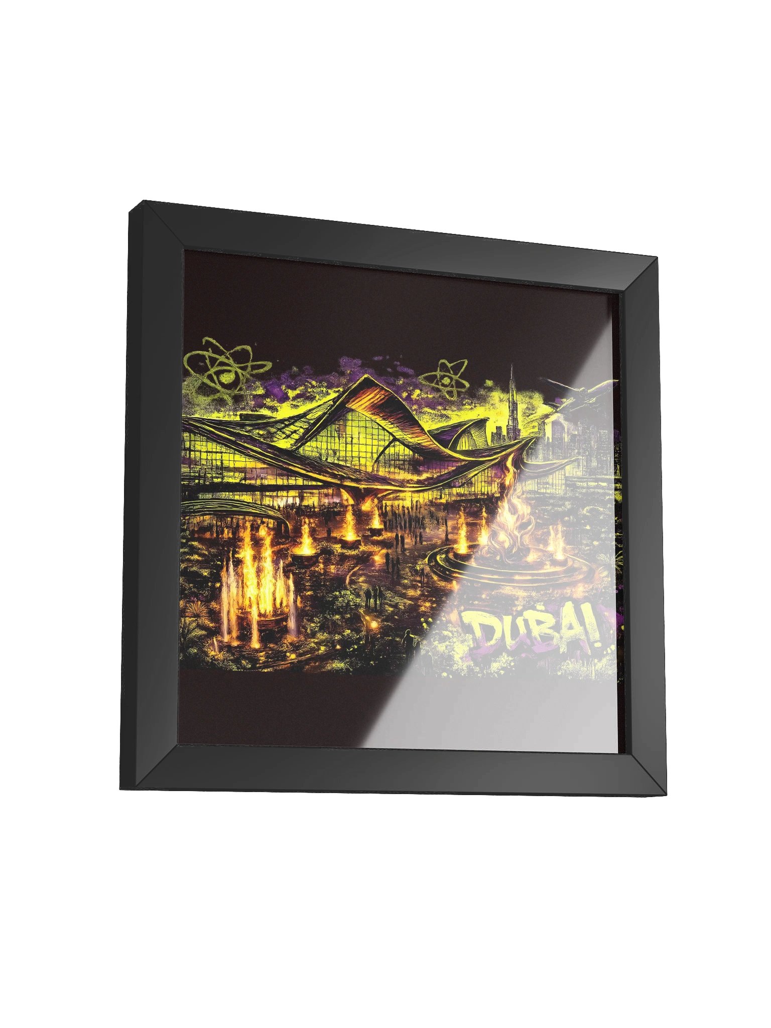Dubai Skyline Wall Art - Burj Khalifa & Palm Jumeirah Canvas Decor product image (13)