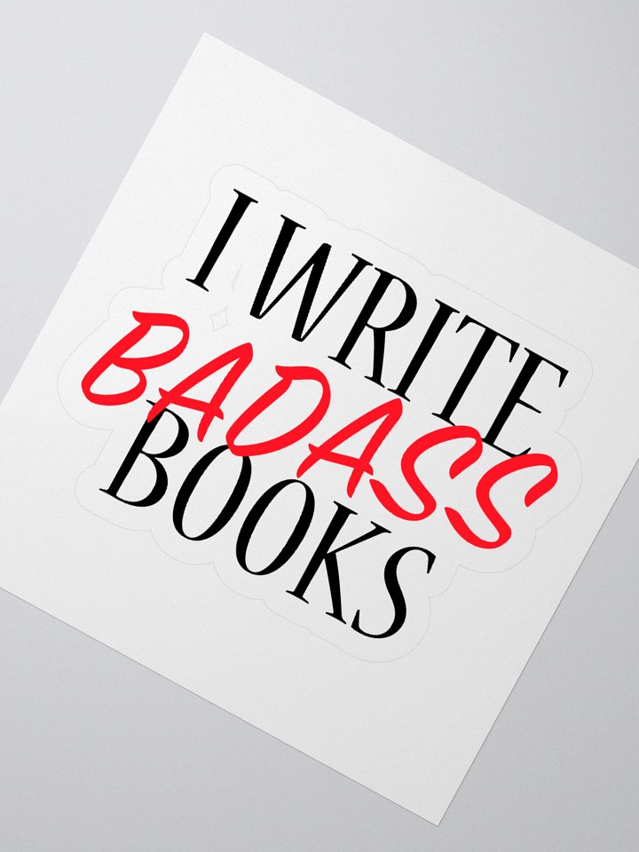 I Write Books Kiss Cut Sticker product image (5)