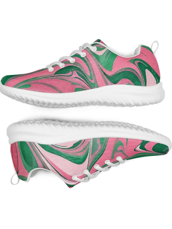 Women's Oh So Pretty Pink & Green Painted Athletic Kicks product image (4)