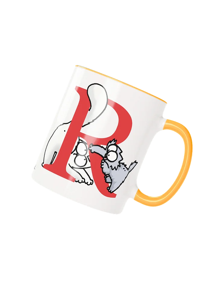 Cat Monogram Mug - R product image (1)