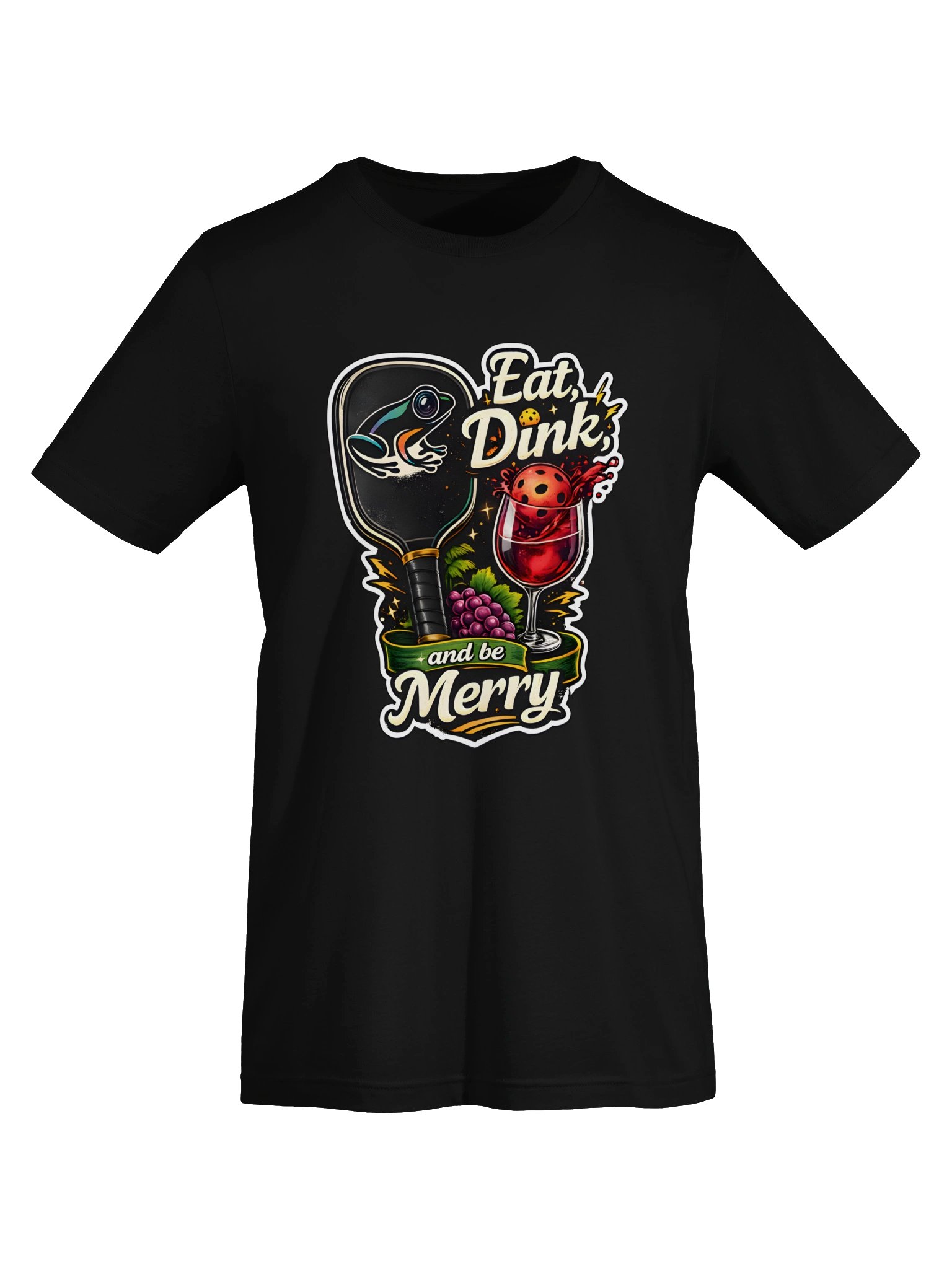 Eat, Dink and Be Merry Pickleball Holiday Tee product image (13)