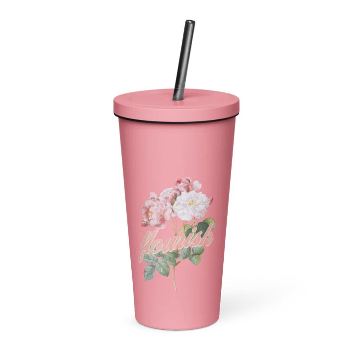 Flourish Rose Insulated Tumbler product image (1)