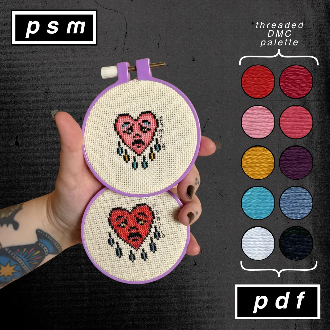 Bert Grimm Mini Crying Heart Pattern Set product image (1)