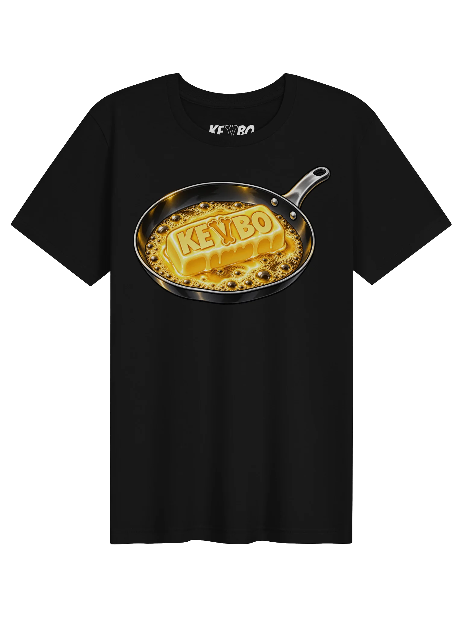 KEVBO X BUTTER "Sizzling Butter" ADULT Black T-Shirt product image (1)