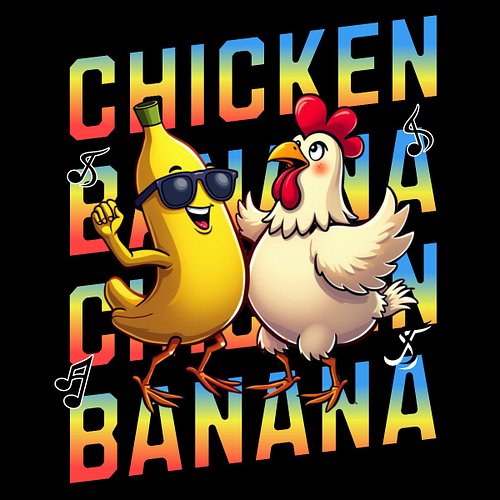 🎶 When the vibes are funky and the friendship is fruity! 🍌🐔
Introducing our fun and quirky 