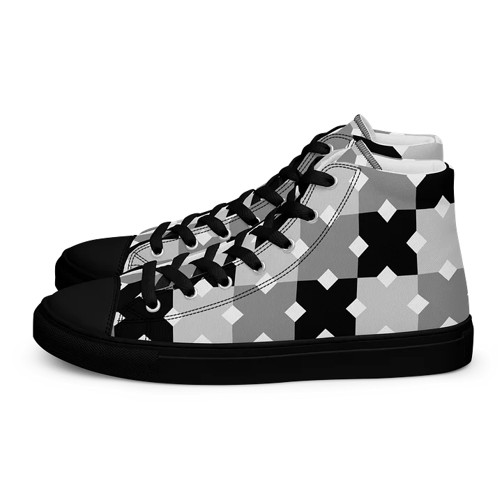 Gray Diamond Geometric High Tops product image (1)