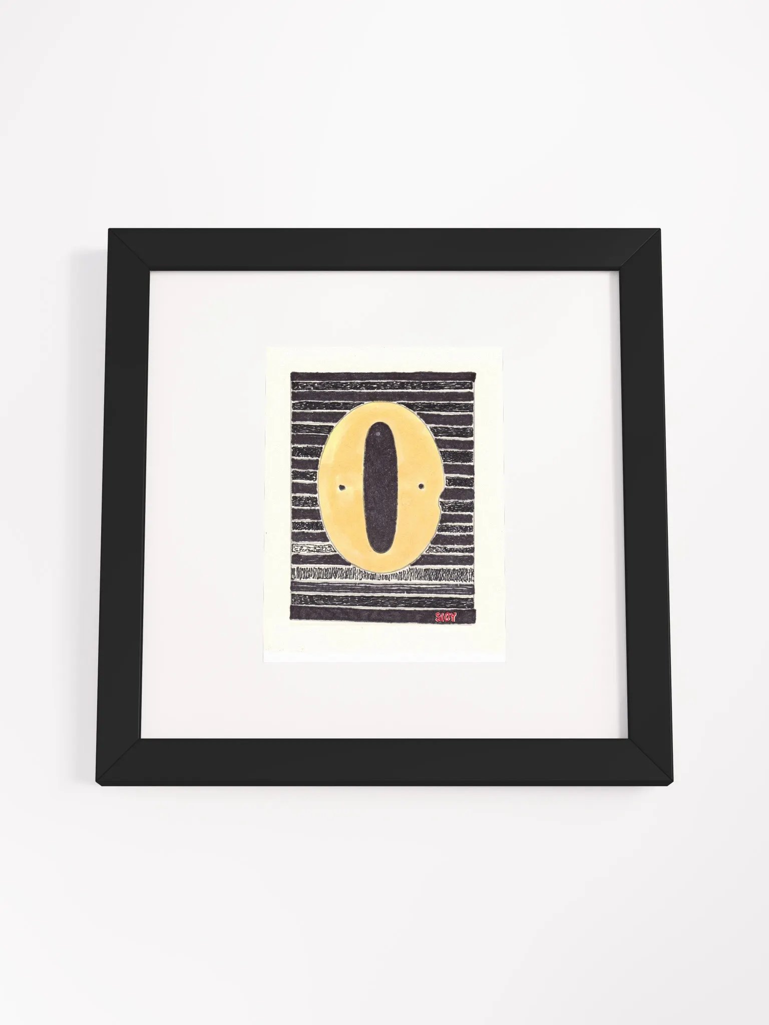 A cypher screams Panel Card Print Framed product image (3)