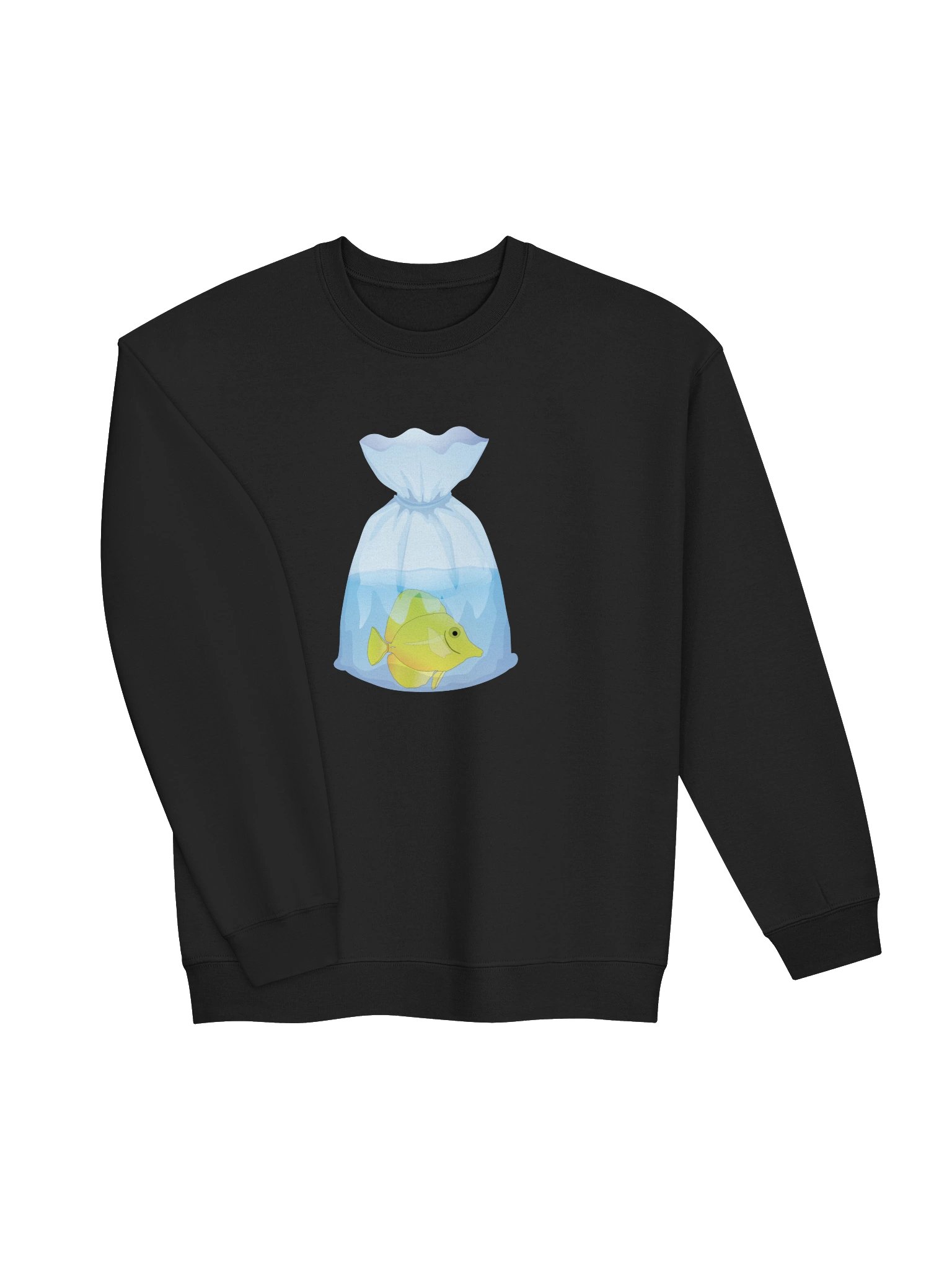 Yellow Tang Fish Bag Sweatshirt – Saltwater Reef Tank Aquarium Enthusiast Graphic Sweatshirt product image (18)