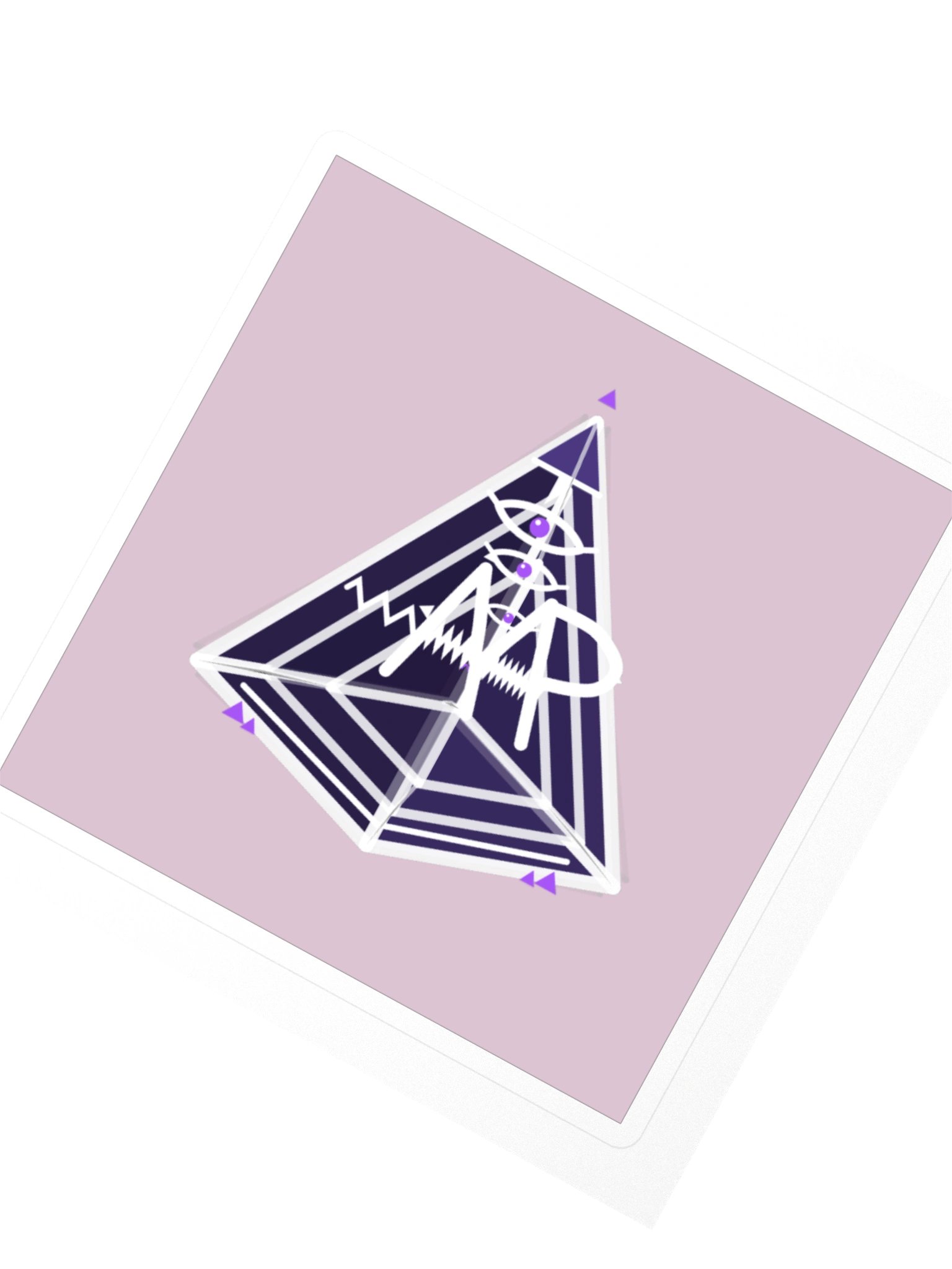 Mt. AMP 5D Pyramid — Block Sticker product image (2)