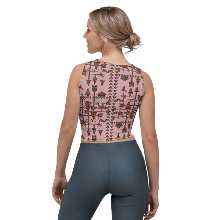 Tribal Geometric Summer Crop Top product image (2)