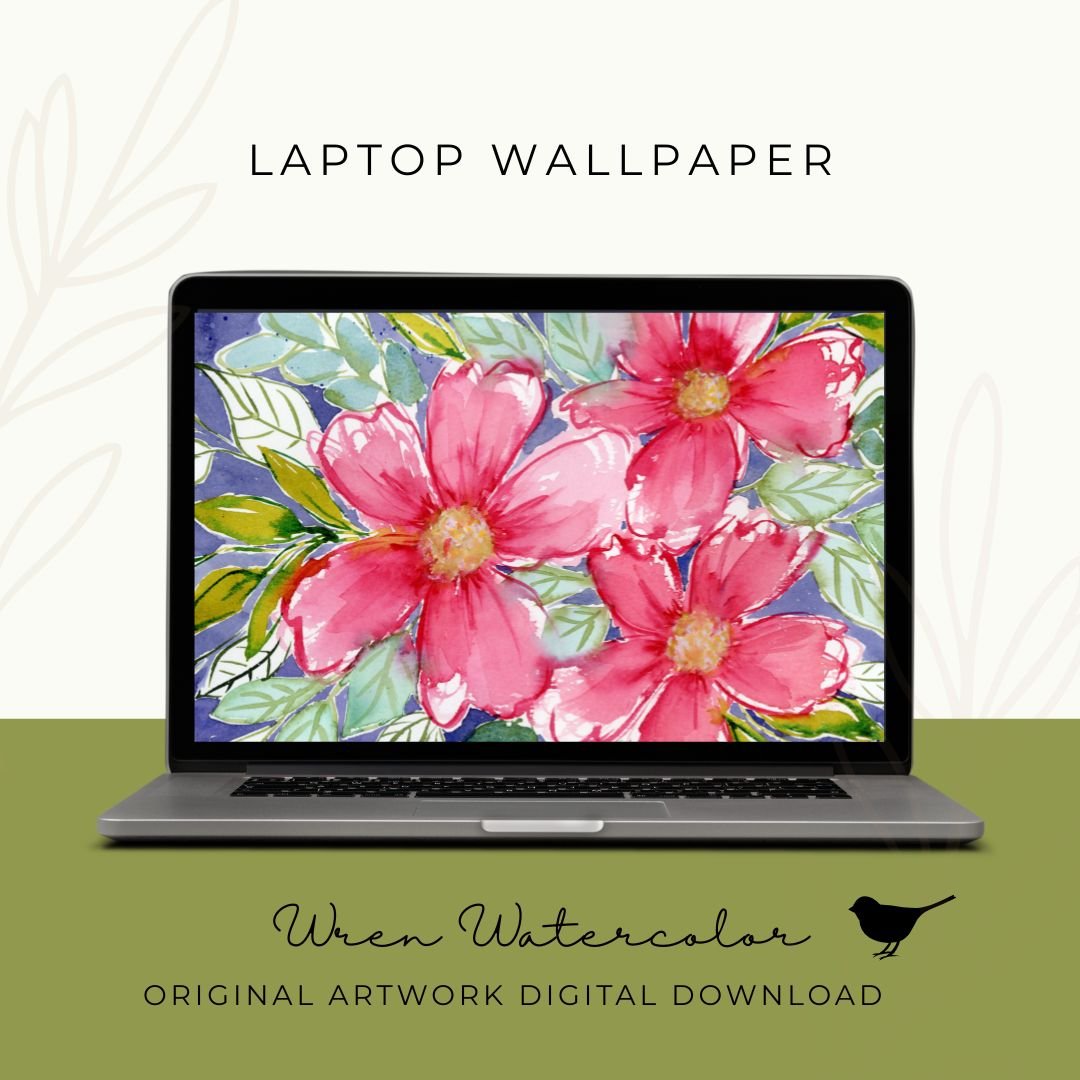 Pink Drift Watercolor Digital Wallpaper Bundle product image (2)