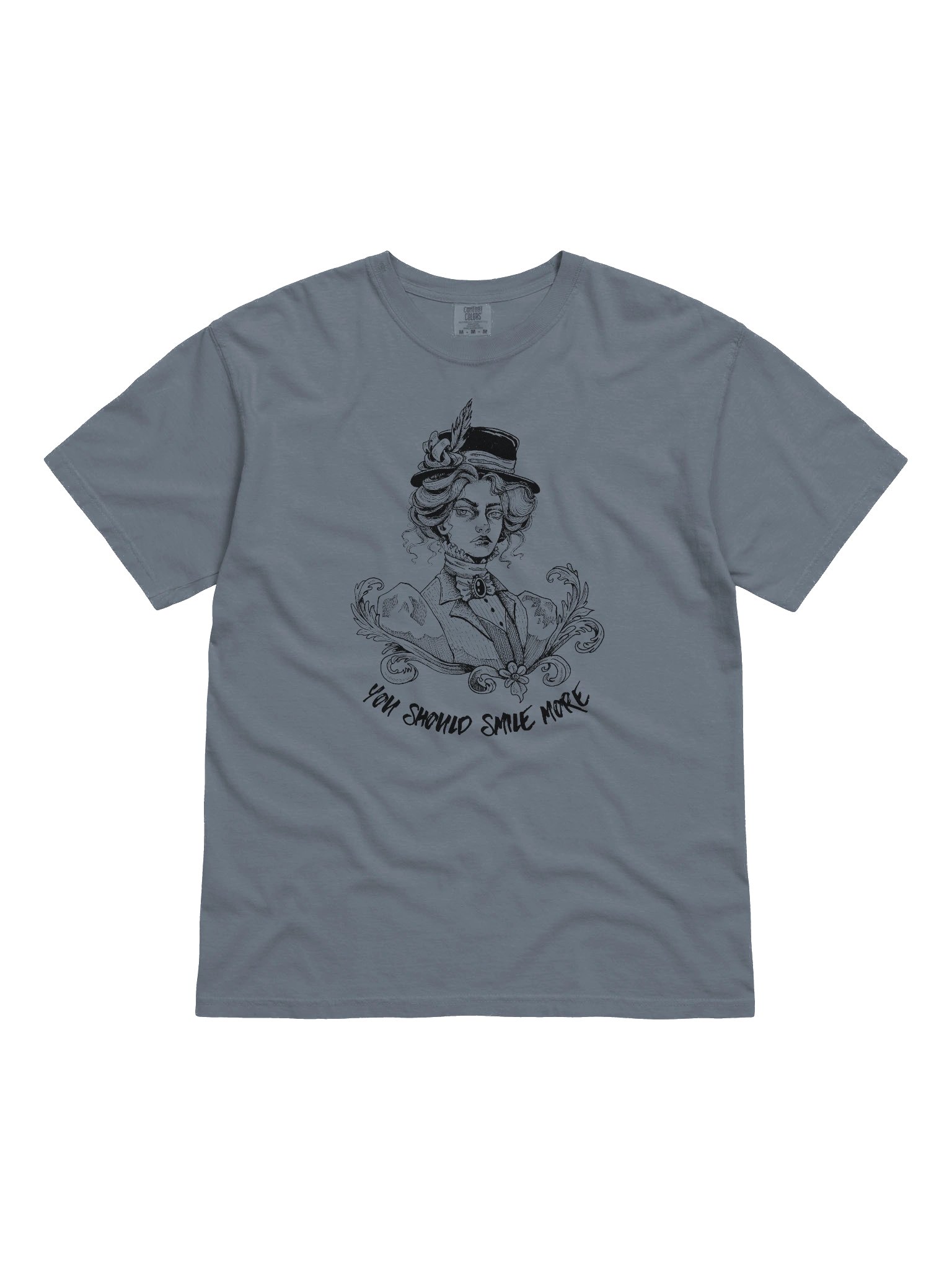 "SMILE MORE" Comfort Color T-Shirt (Design #2) product image (1)