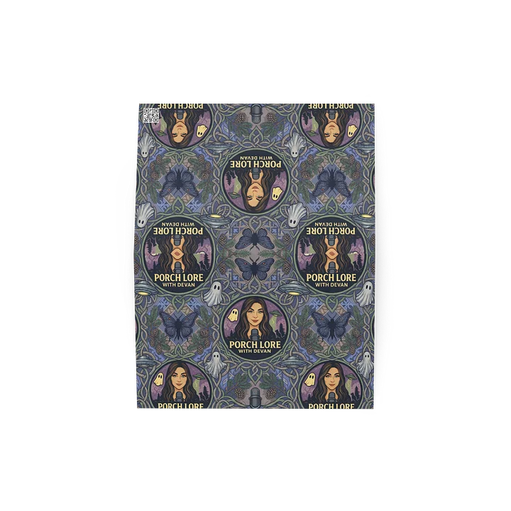 PORCH LORE DEVAN PERIWINKLE MOTH CARD & ENVELOPE product image (4)