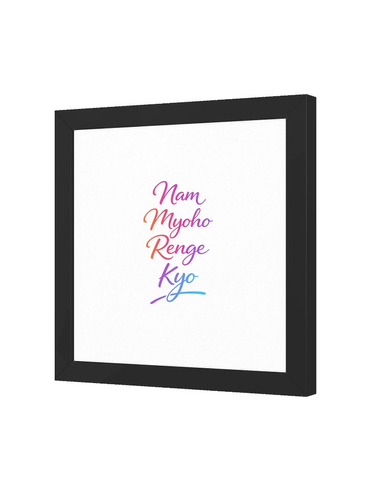 Nam Myoho Renge Kyo Framed Poster for Daily Chanting and Faith product image (26)