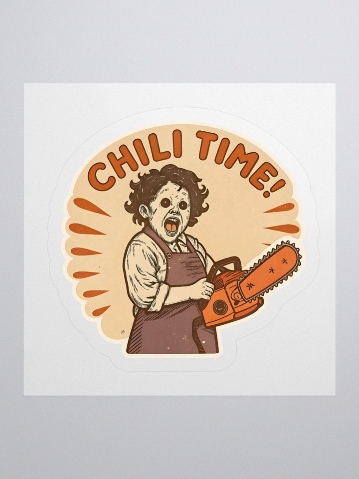 Chili Time Chainsaw Killer Kiss Cut Stickers product image (2)