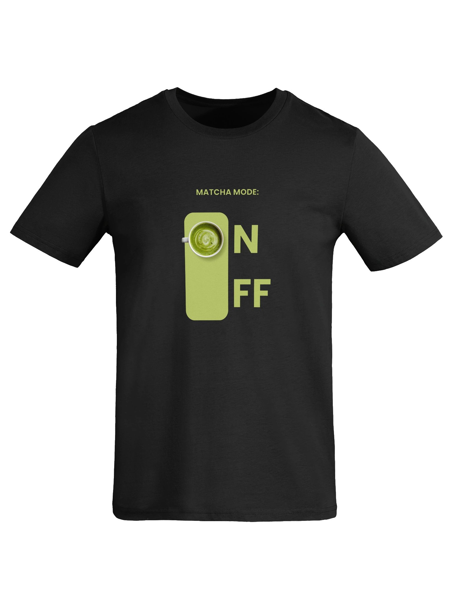 MATCHA MODE ON Graphic Women T-Shirt - Minimalist Green Tea Tee product image (8)