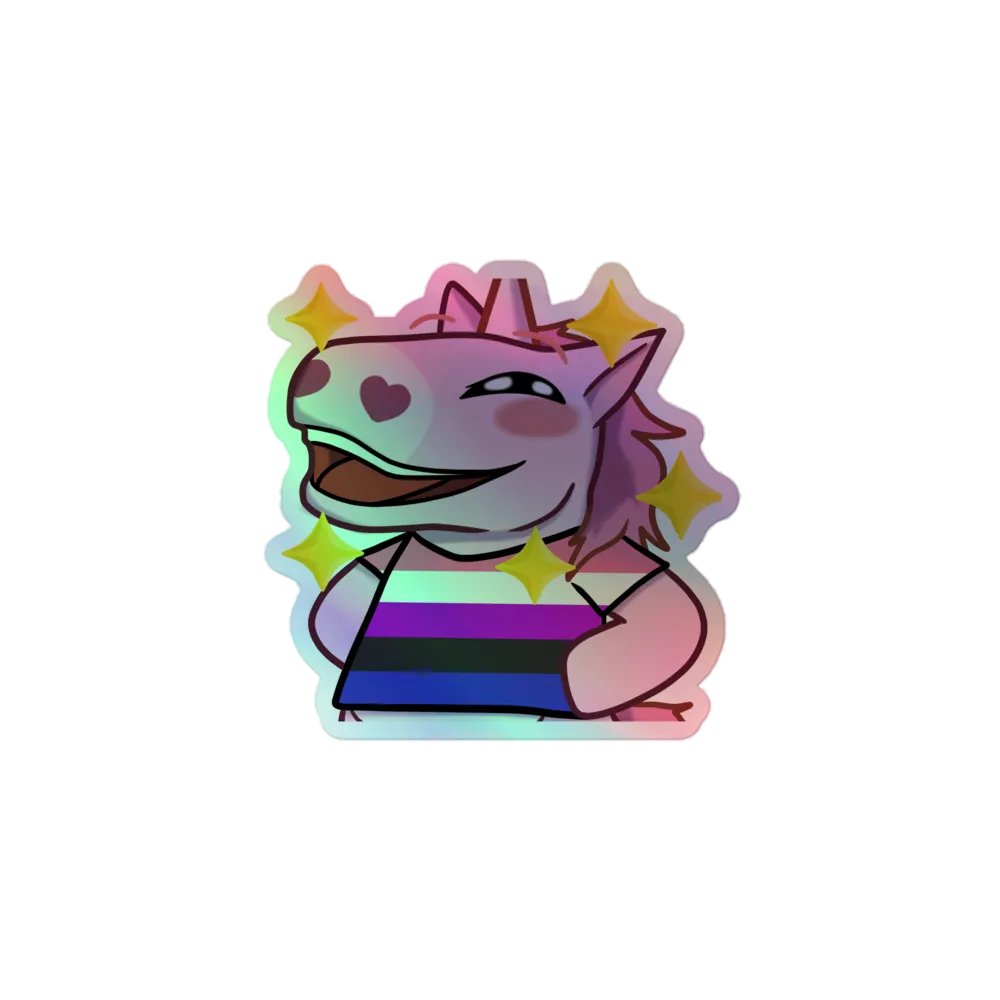 GENDER FLUID Pride Holographic Sticker product image (1)