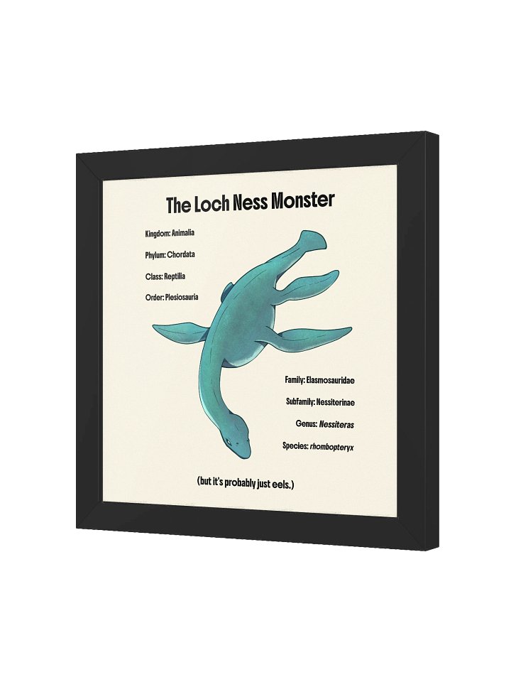 Nessie the Plesiosaur - Framed Poster product image (13)