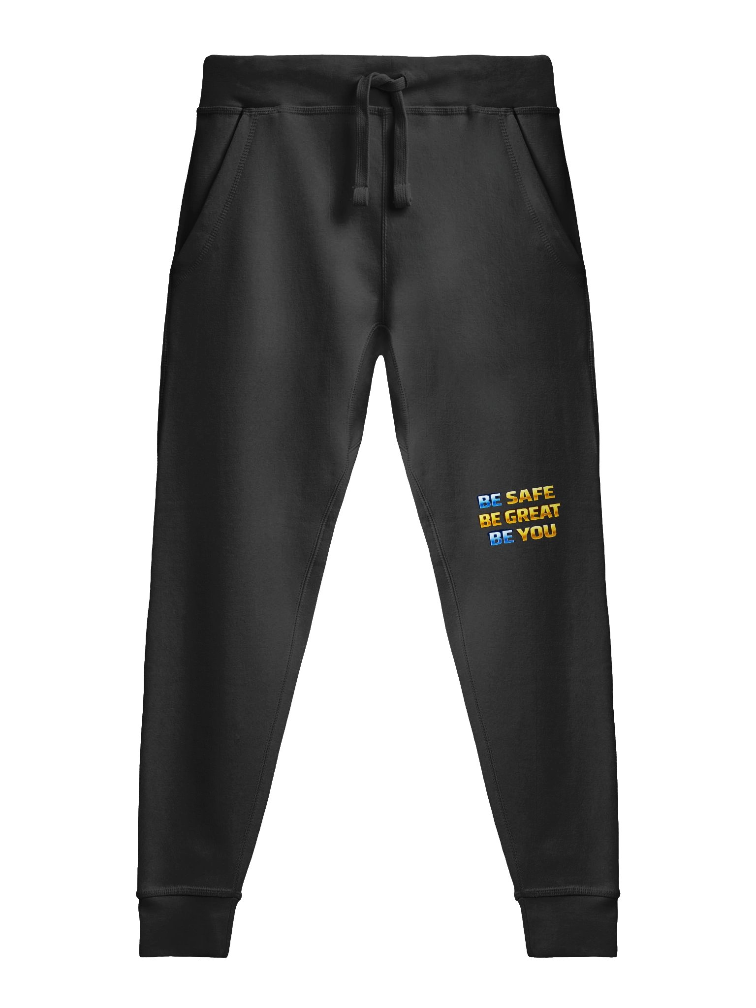 Shiny Motivational Phrase Fleece Joggers product image (4)