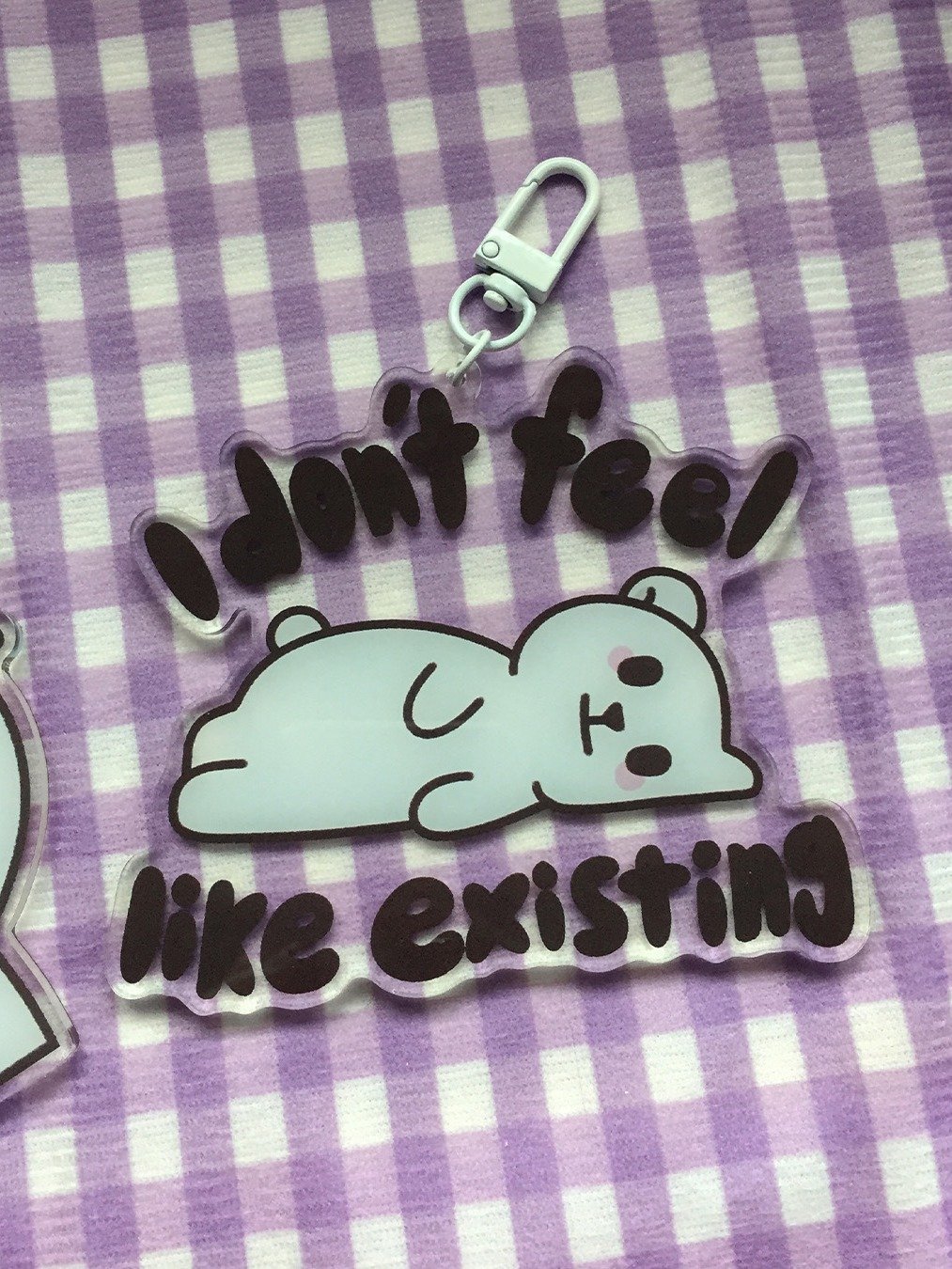 Acrylic keychain(SIZE LARGE) - emotions product image (2)