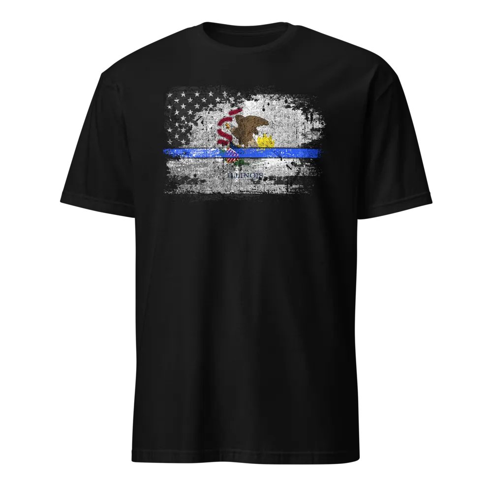Illinois Thin Blue Line Flag product image (1)