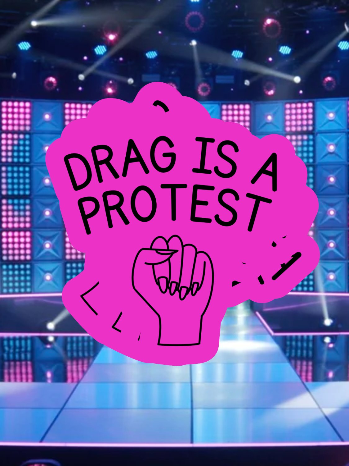 Drag is a Protest Sticker product image (1)