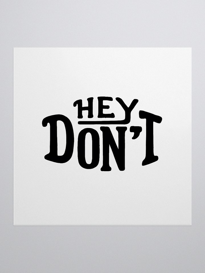 Hey Don't stickers product image (2)