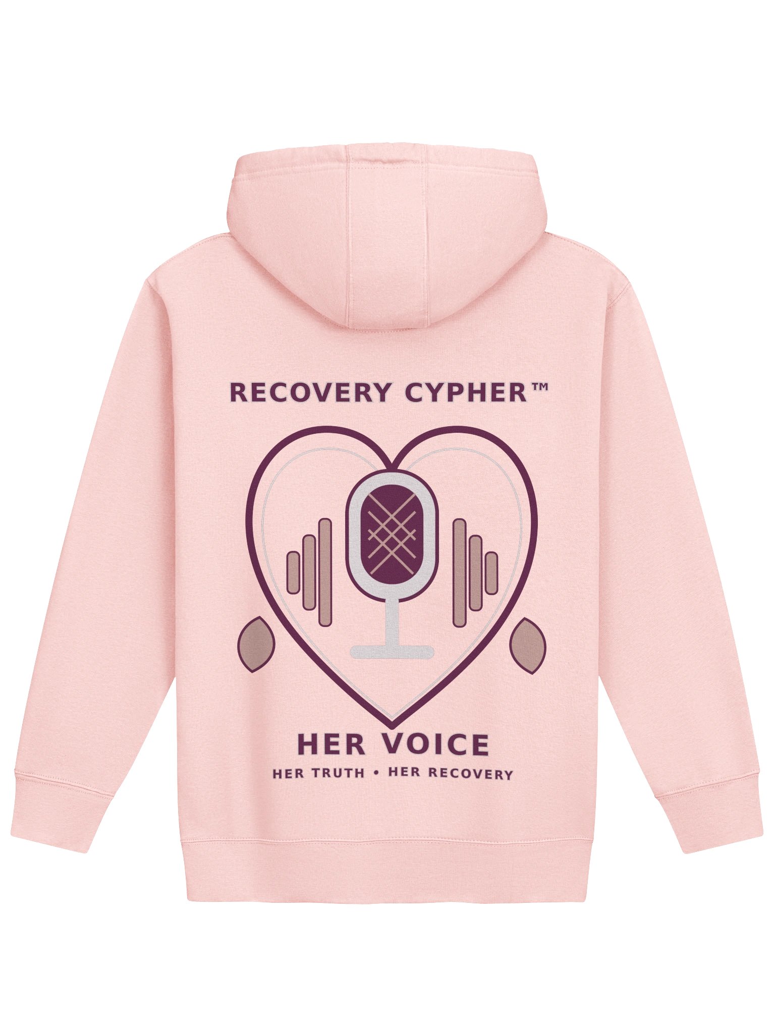 Recovery Cypher™ — Her Voice Premium Pink Hoodie product image (2)