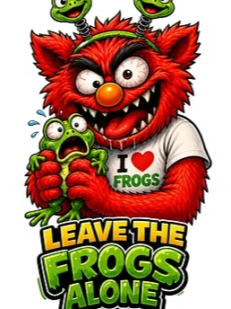 ''Leave The Frogs Alone'' Stainless Steel Tumbler product image (2)