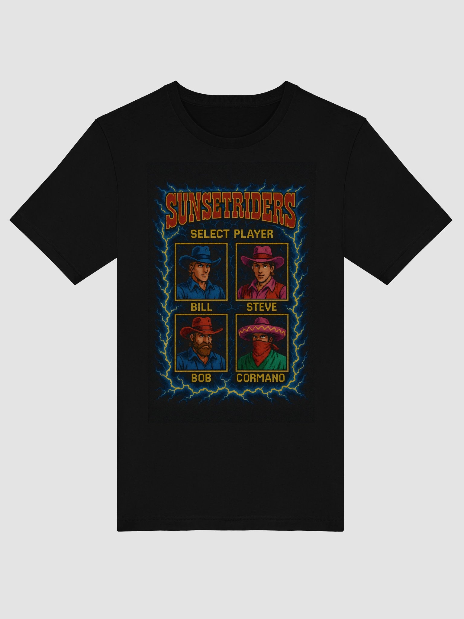 Sunset Riders Pixel Art T-Shirt product image (41)