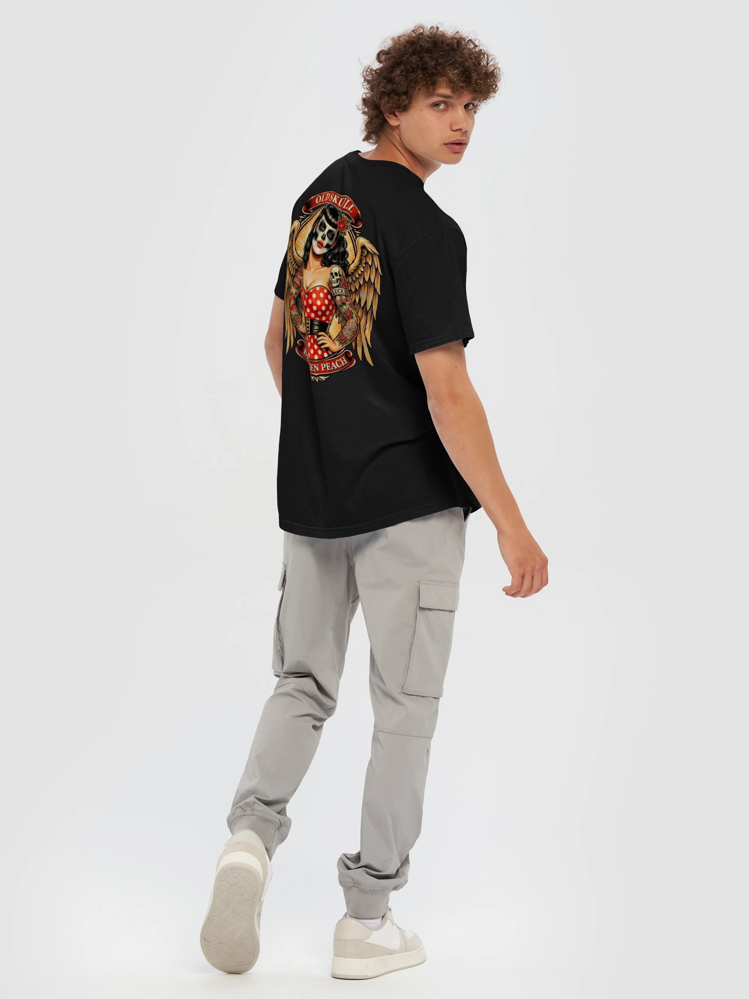 Broken Peach – Old Skull Halloween T-Shirt II product image (8)