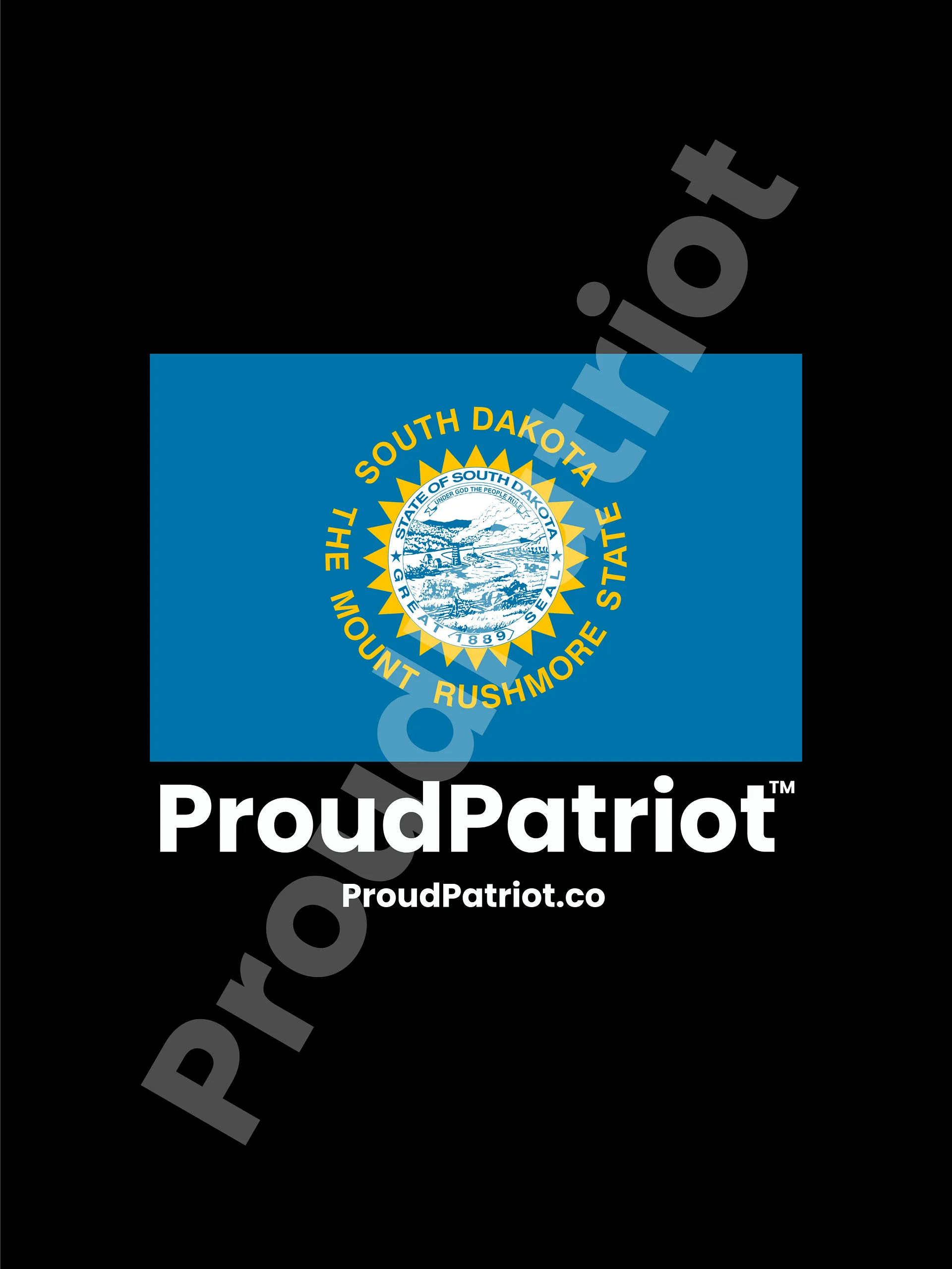 South Dakota Proud Screensaver Dark Mode product image (1)