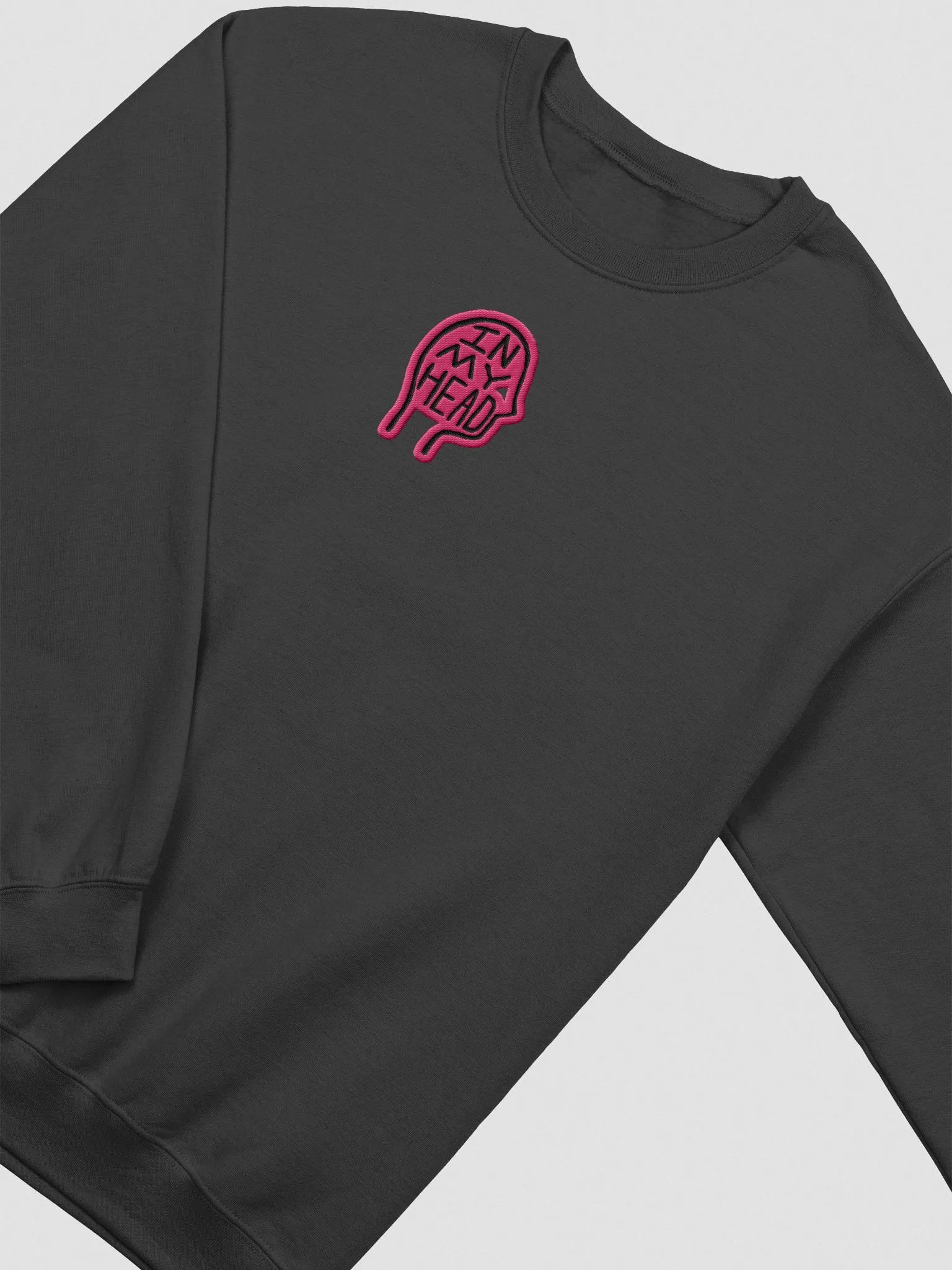 In My Head embroidered crewneck (pink contrast design) product image (1)