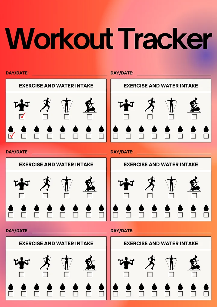 Workout Tracker Planner product image (1)