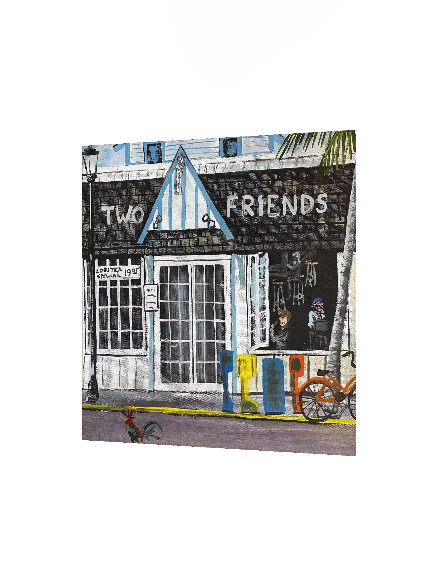 Rick Burnett Two Friends Karaoke Square Poster product image (2)