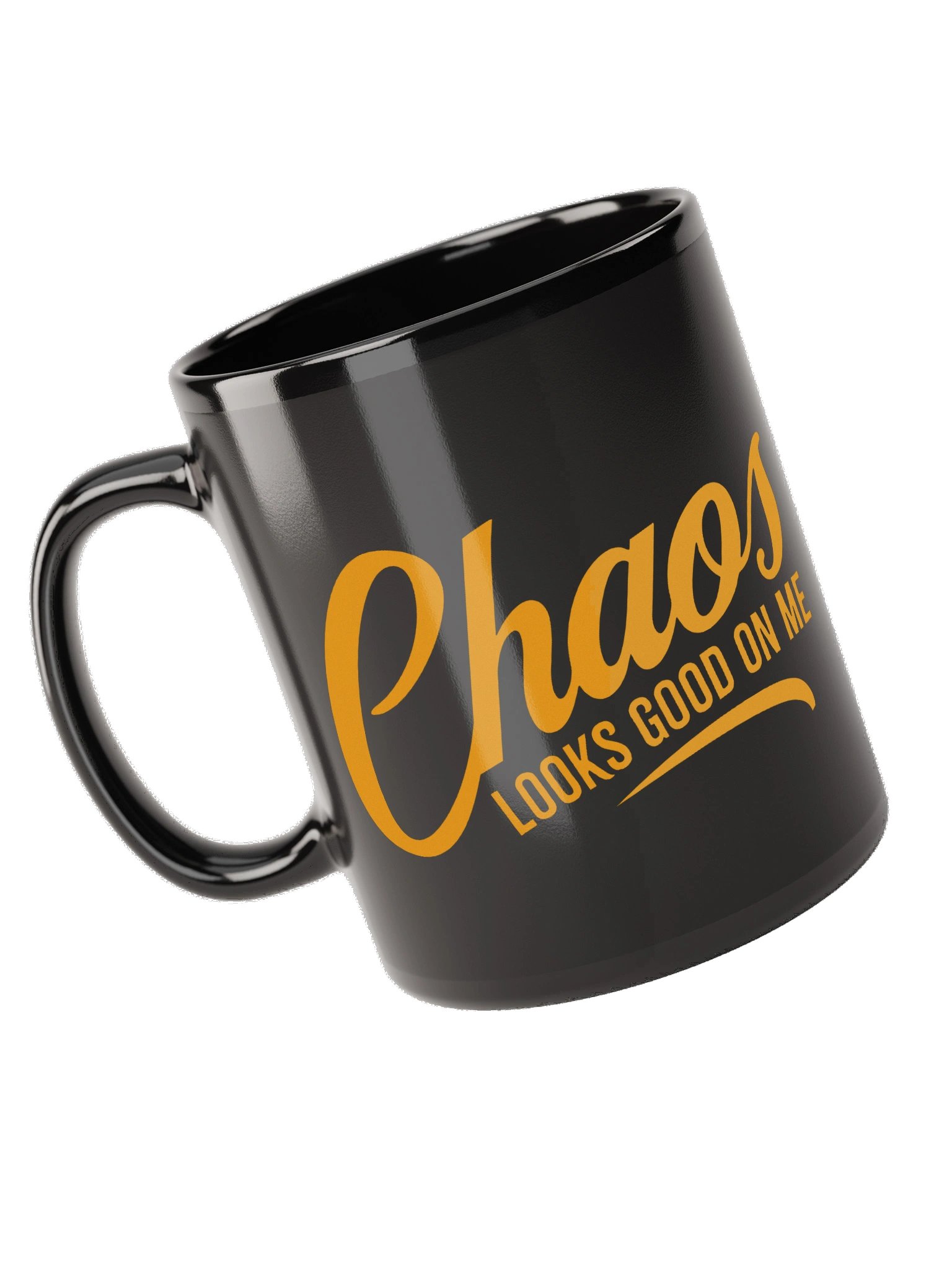 Chaos Looks Good On Me Black Mug product image (5)