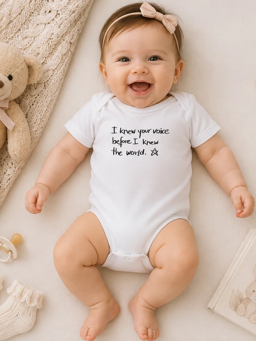 Meaningful Baby Bodysuit Handwritten Quote Newborn Gift Baby Shower Gift Coming Home Outfit Sentimental Baby Onesie product image (3)