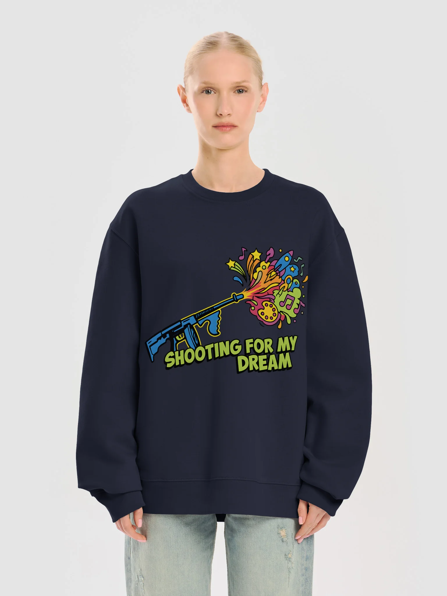 Shooting for My Dream Oversized Sweatshirt product image (18)