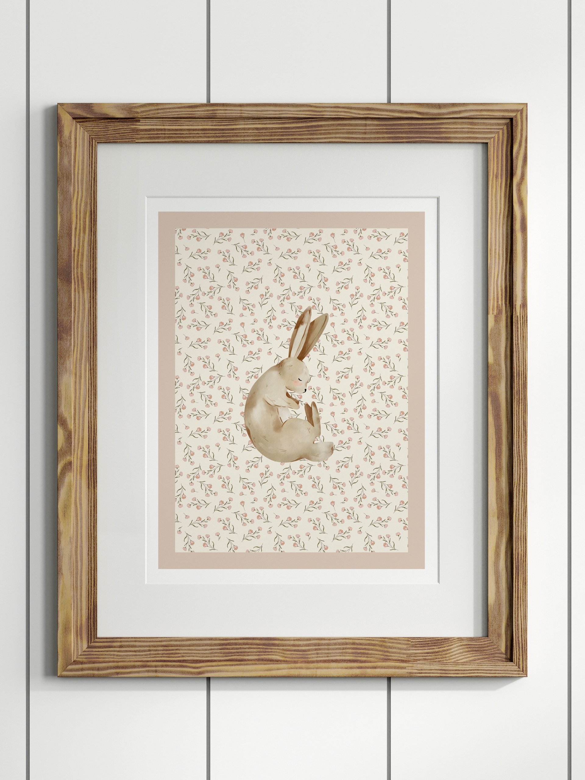 Boho Bunny Nursery Print 5 product image (1)