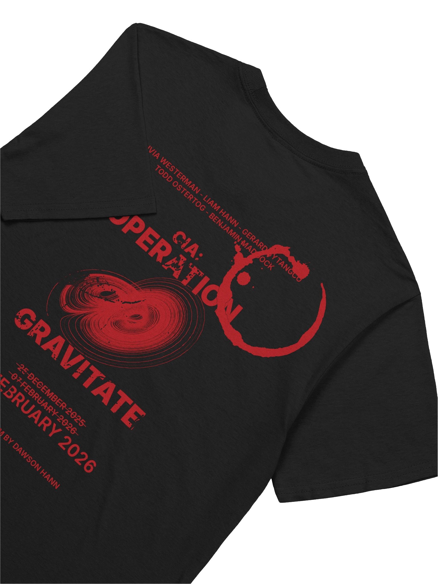 CIA: OPERATION GRAVITATE - Red Poster T-Shirt product image (3)