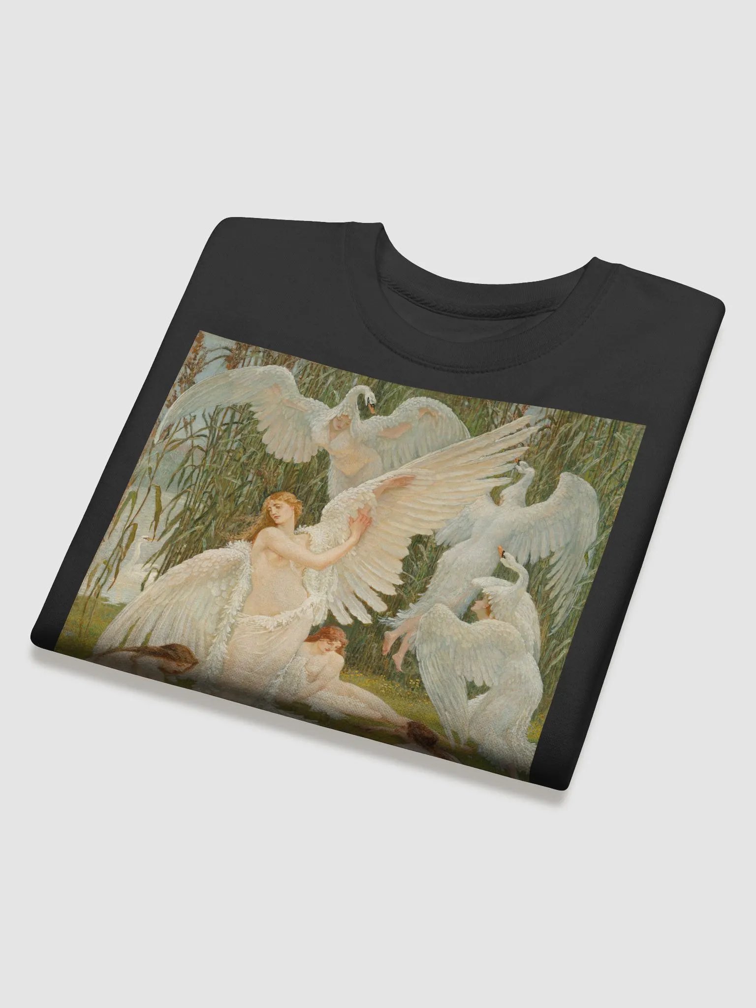 ''The Swan Maidens'' by Walter Crane Sweatshirt product image (7)