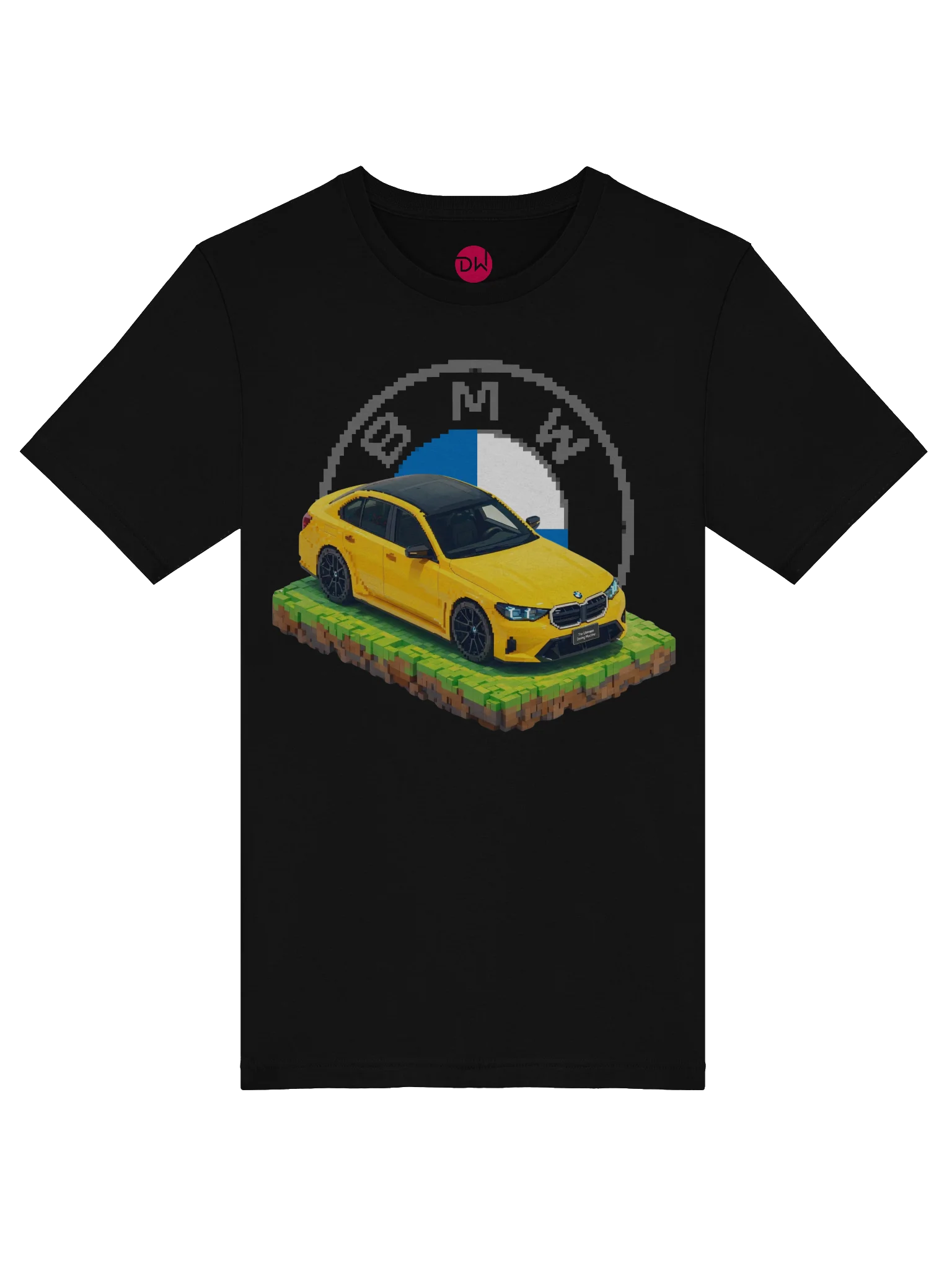 Speed Yellow BMW M5 Shirt (Pixel, Retro, Minecraft) product image (43)