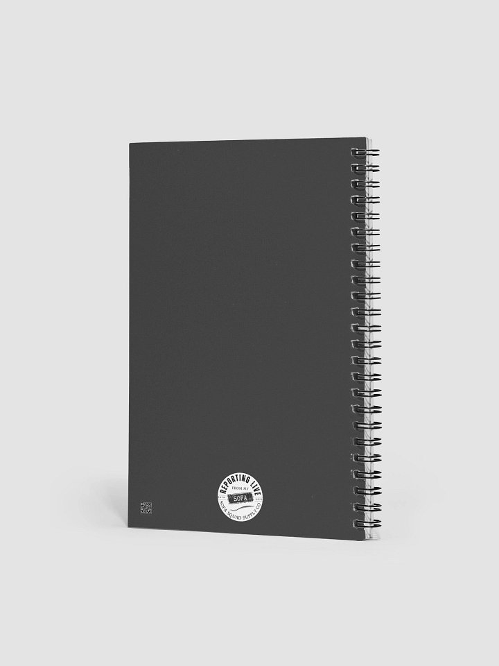 Reporting Live From My Sofa Spiral Notebook product image (2)