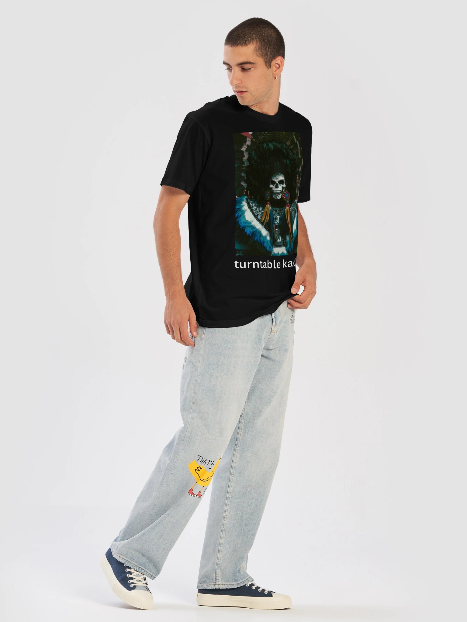 Turntable Kachina Dia De Los Dine' Unisex T-shirt product image (5)