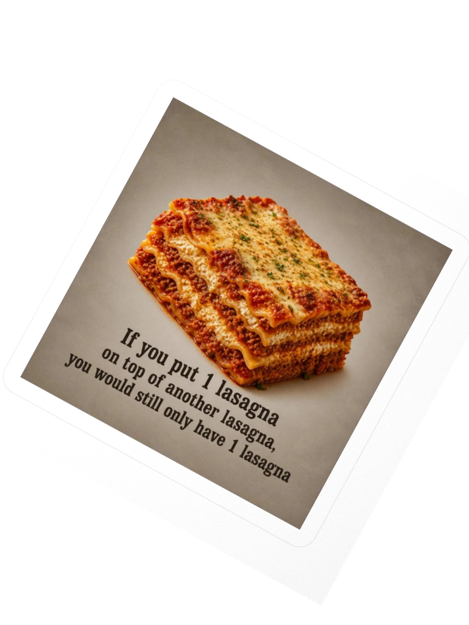 "Lasagna" Logic Kiss Cut Stickers product image (7)