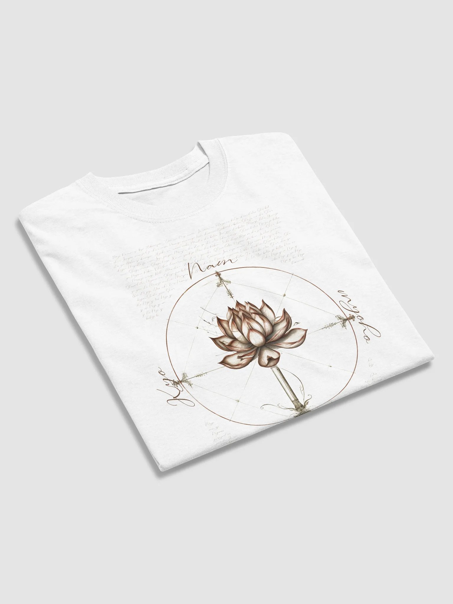 Nam Myoho Renge Kyo: Lotus da Vinci Heavyweight T-Shirt product image (3)