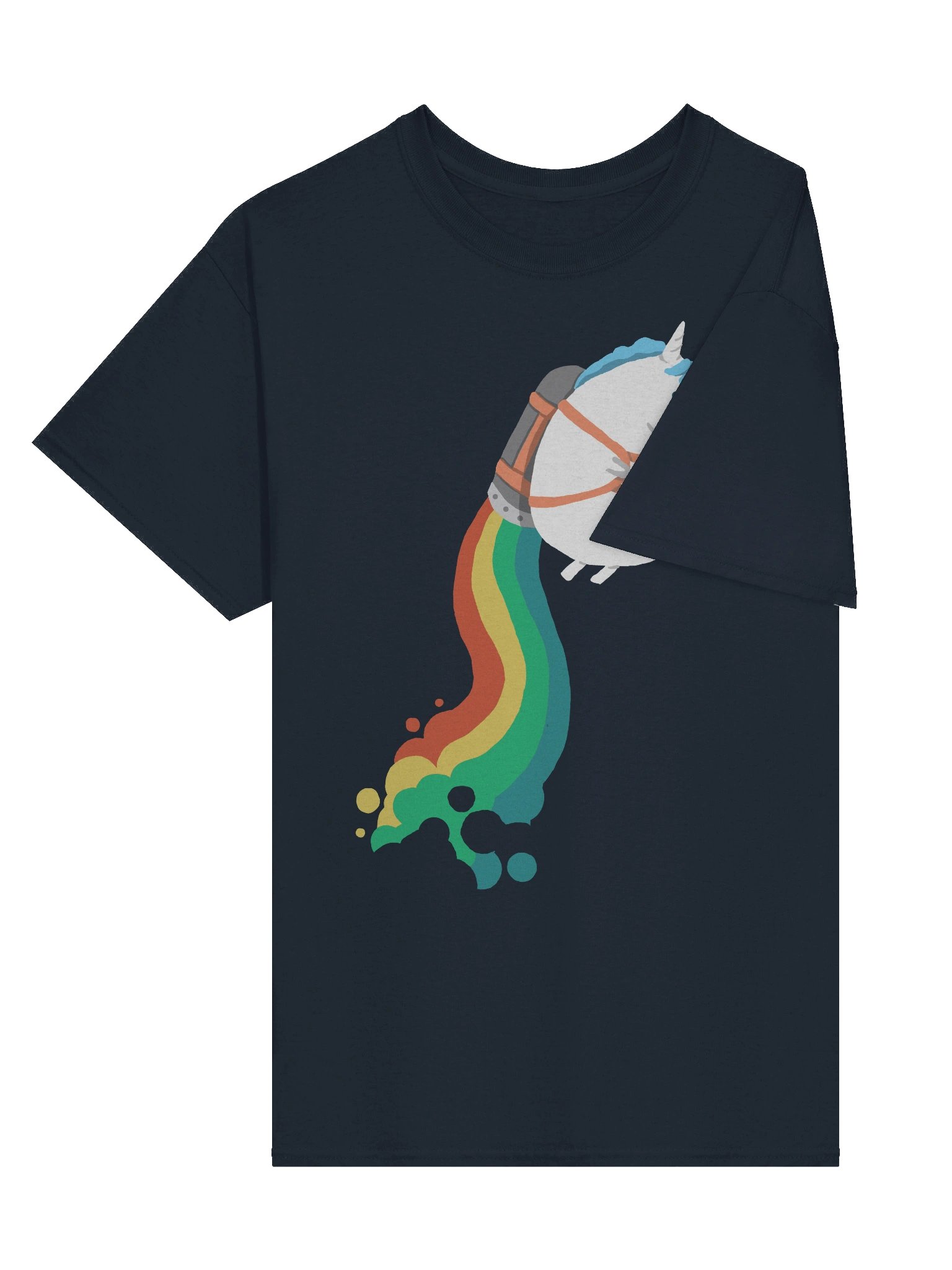 Flying unicorn graphic t-shirt product image (27)