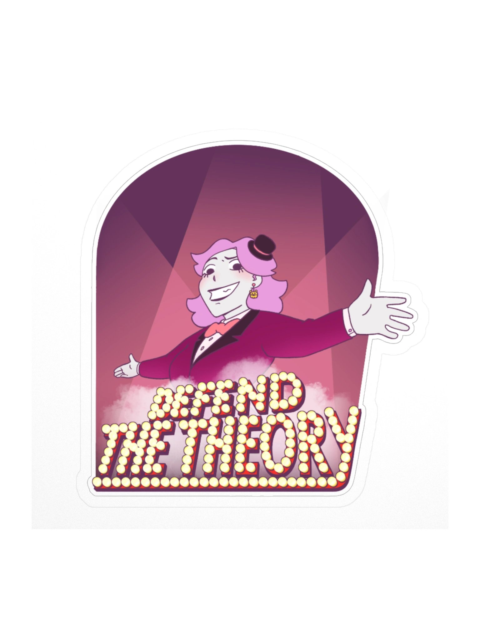 Defend The Theory Pink Sticker product image (3)